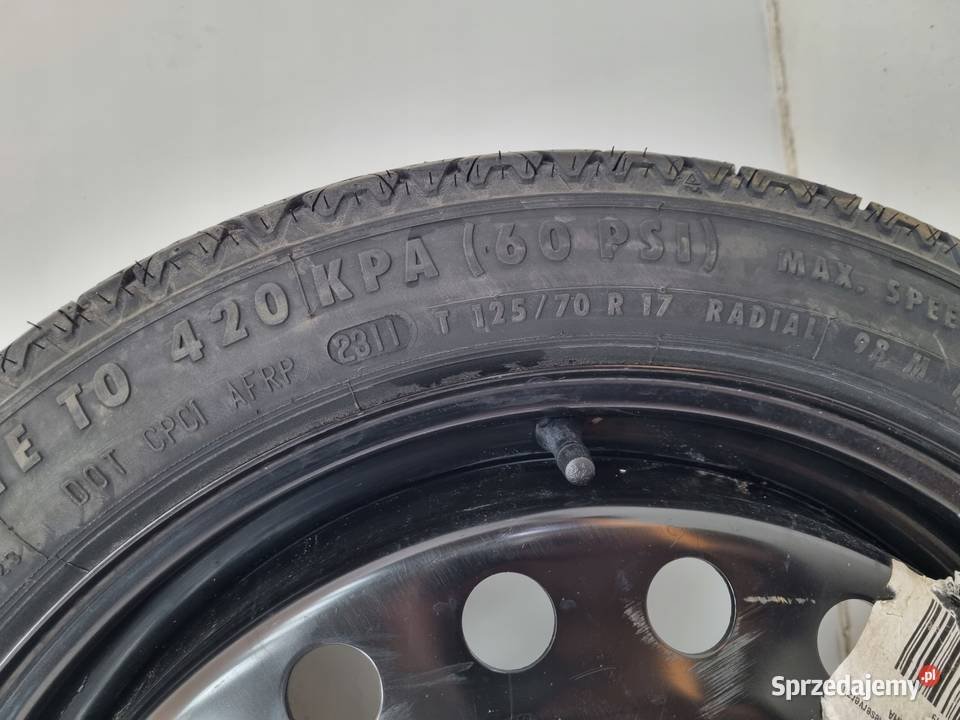 KOŁO DOJAZDOWE Opel Insignia A 12570 R17 5x120 lubelskie Chełm