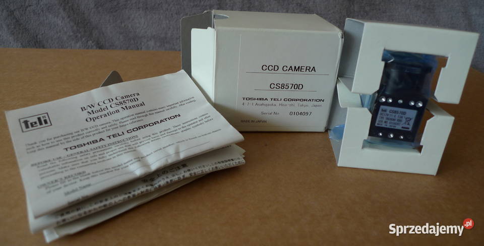 CCD CAMERA CS8570D TELI TOSHIBA nowa kamera Białystok sprzedam