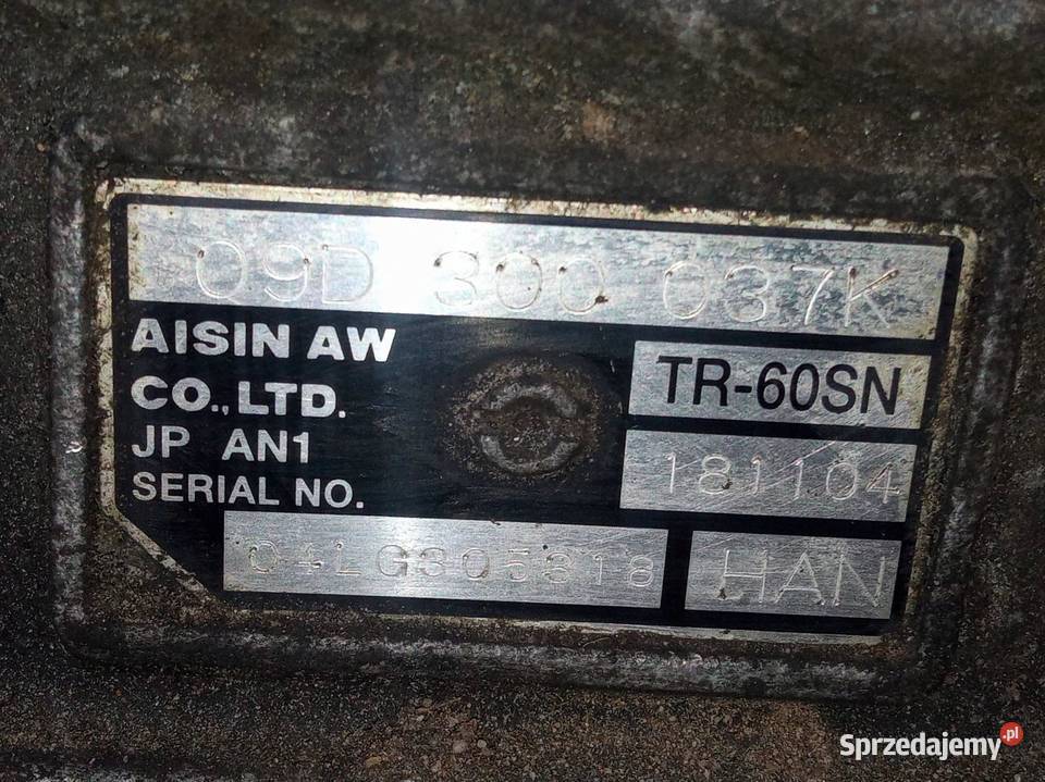 SKRZYNIA BIEGÓW HAN 30 TDI VW Volkswagen Touareg