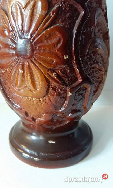 Antyk Retro Chiński Wazon Cynober Rzeźbiony Gdańsk