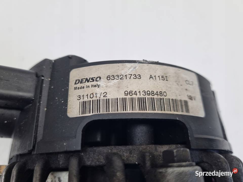 ALTERNATOR Peugeot 206 16 16V 9641398480 osobowe Rudka