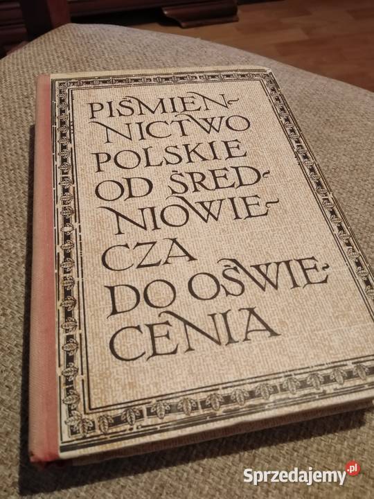 Piśmiennictwo Polskie Od Średniowiecza Do Oświecenia 1980