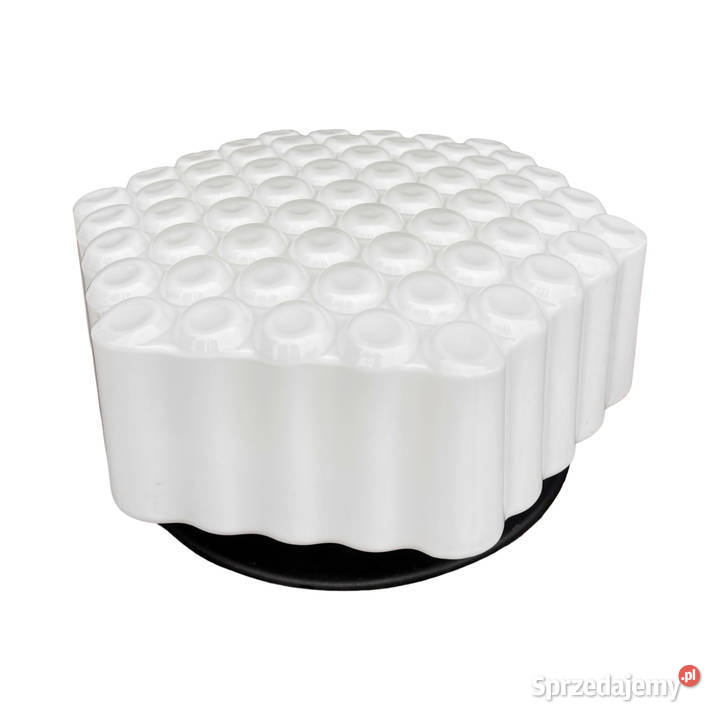 Duży sześciokątny trójwymiarowy mlecznobiały Warszawa