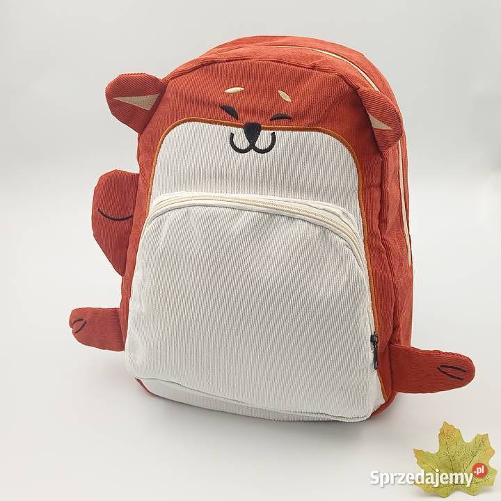 Plecak Sztruksowy Pies Akita Zawiercie