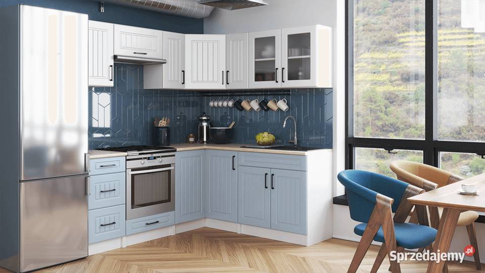 Kuchnia narożna ROTIZA BIAŁY MAT Brody