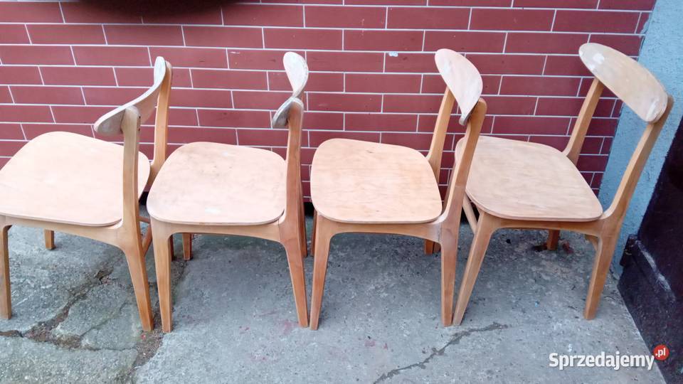Krzesła drewniane 4 pr Hałasa Krzesła Bielsko-Biała