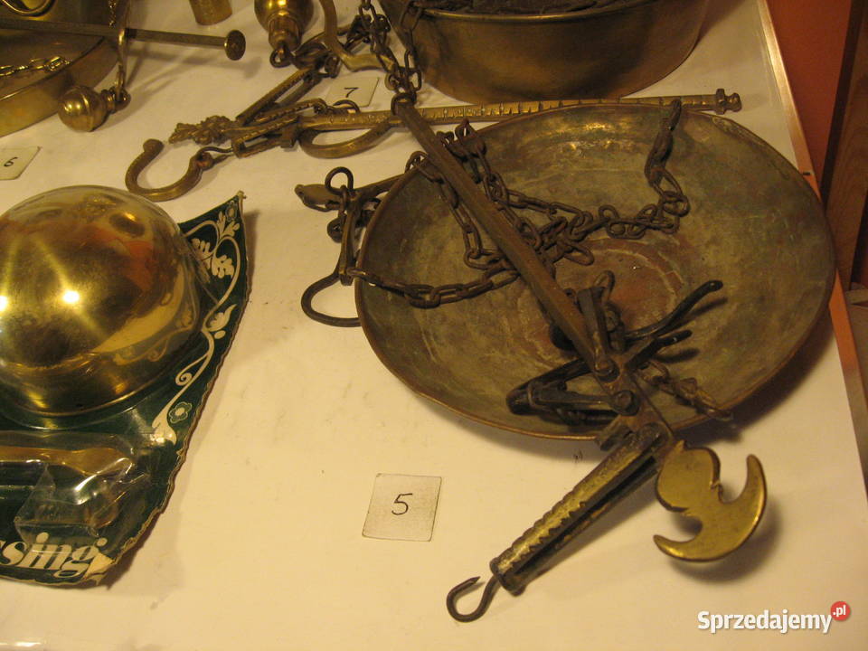 Waga waga kwietnik Mosiądz Kolekcja Poznań