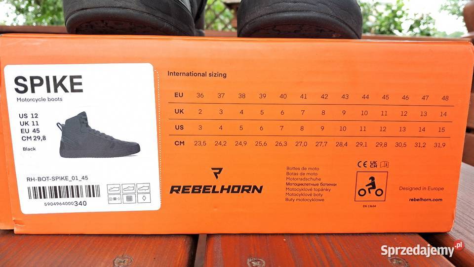 Buty motocyklowe Rebelhorn Spike 45 Tomaszów Lubelski