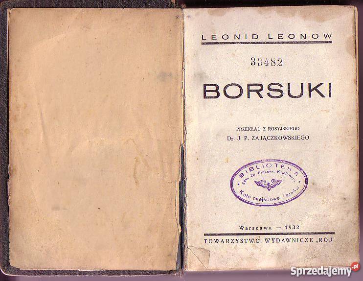 6841 BORSUKI LEONID LEONOW małopolskie Czyrna sprzedam