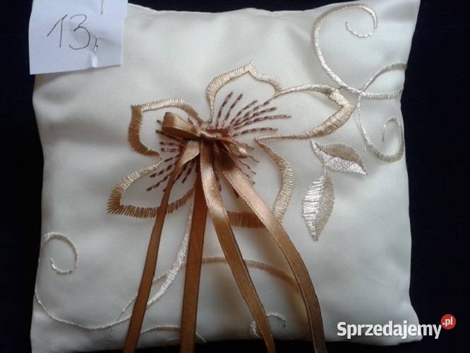 Popoduszeczki Poduszeczka na obrączki jasno krem Wrocław