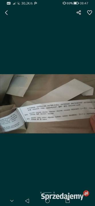 STRADIVARIUS bluzka koszula beżowa z wiązaniami Bez wzoru Leszno