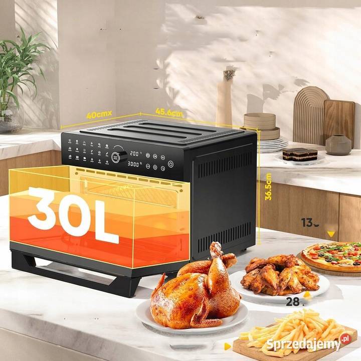 Mini piekarnik Cookwise 30 l czarny AIR FRYER Myszyniec