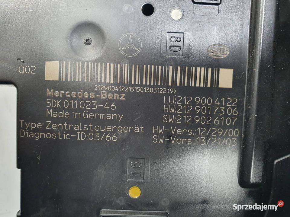 MODUŁ MERCEDES CLS 400 W218 BSI 5DK011023 Lipno