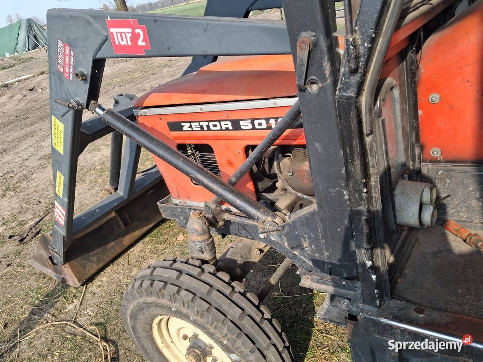 Zetor 5011 z turem Aleksandrów Łódzki