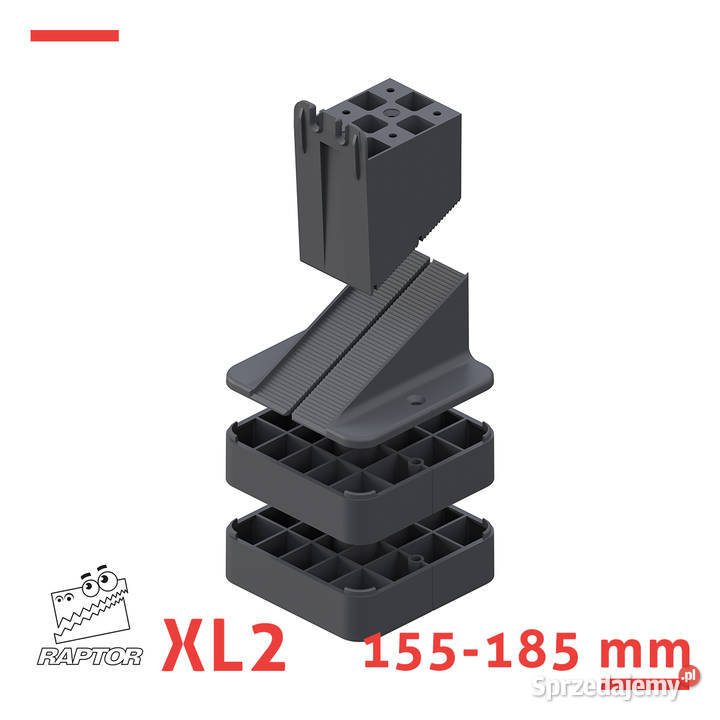 Wspornik tarasowy klinowy 155185 mm do legarów Architektura ogrodowa Kraków