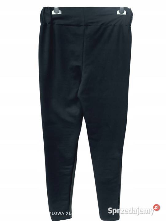 SPODNIE SEXI WOSKOWANE SKÓRA cekiny TYŁ BAWEŁNA Rozmiar 46 Wieluń sprzedam