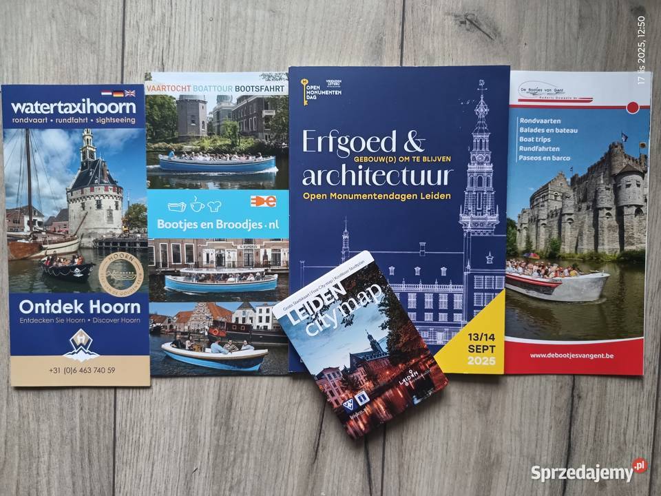 Nowe foldery turystyczne Lejda i Gandawa Wronki