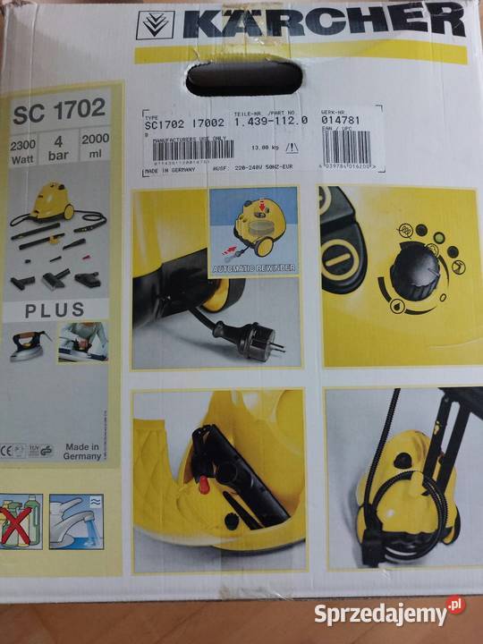 Karcher SC 1702 Odkurzacz parowy z żelazkiem Parownice Kęty