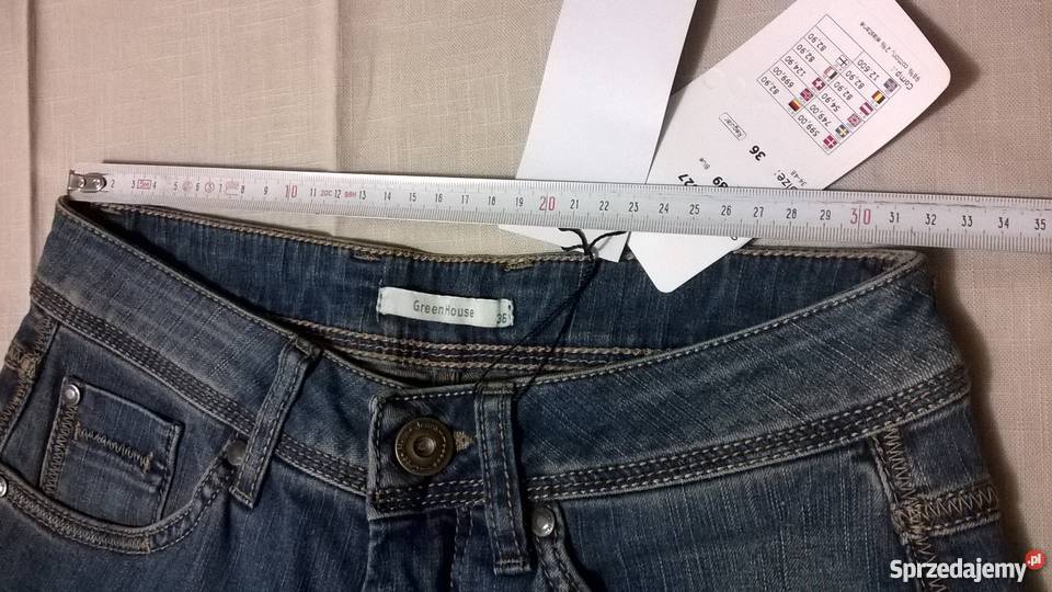 Ciemnnoniebieskie jeansy firmy GreenHouse mazowieckie