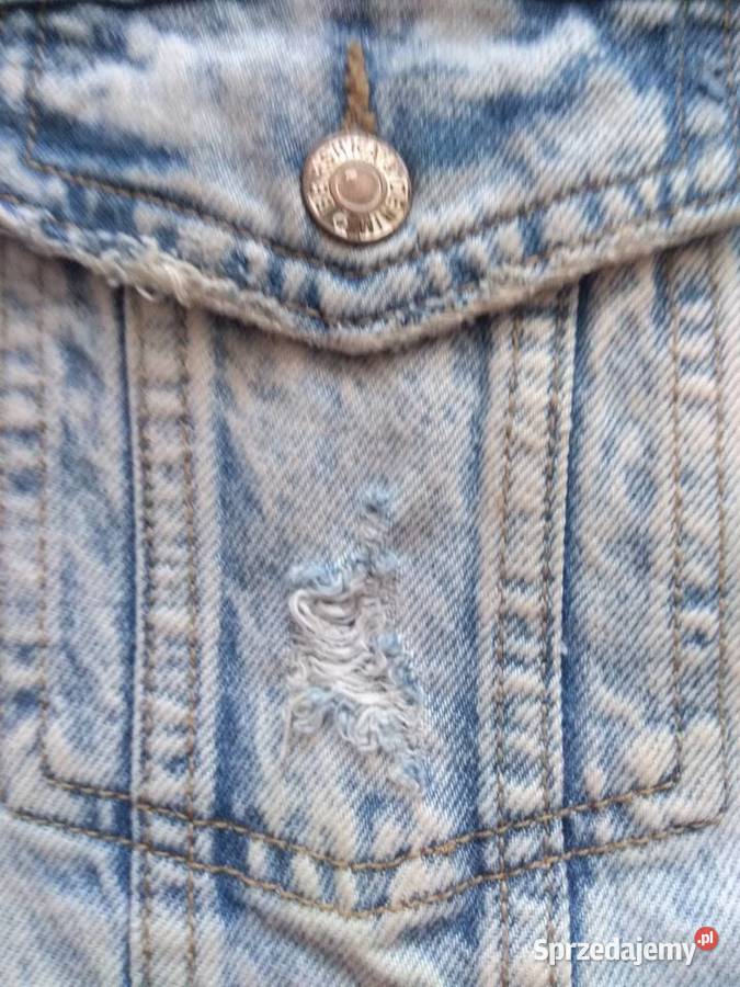 Kurtka Bershka XS Denim 100 bawełna dł 62 dł Katowice