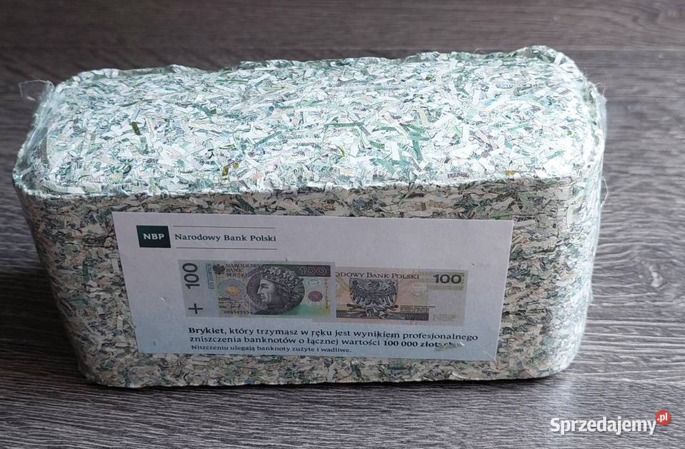 100 złotych zmielone sprasowane gruba kasa Warszawa