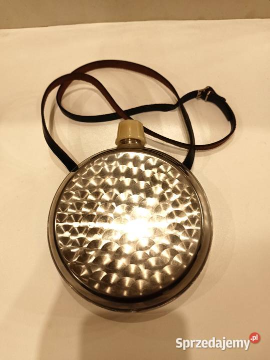 Piersiówka stal nierdzewna 05 L nowa PRL vintage Łódź