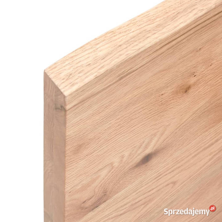 Blat do stołu jasnobrązowy 180x60x24 lite drewno Blaty Warszawa