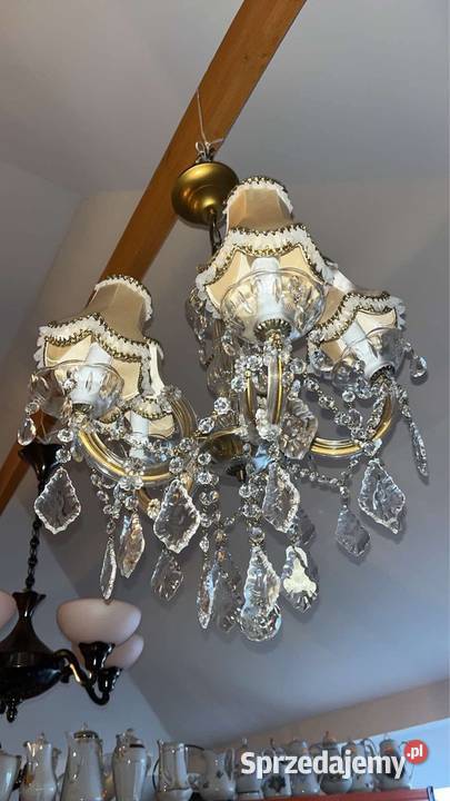 Żyrandol kryształowy Pięcioramienny Maria Teresa pomorskie Gdańsk