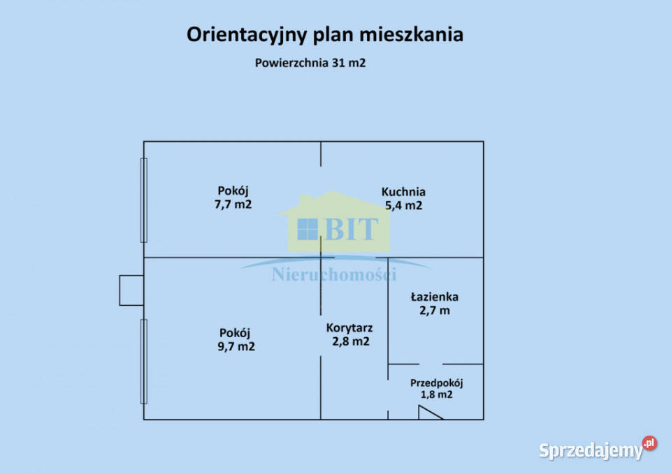 Mieszkanie dwupokojowe 31m2 Pancerniaków zachodniopomorskie Złocieniec
