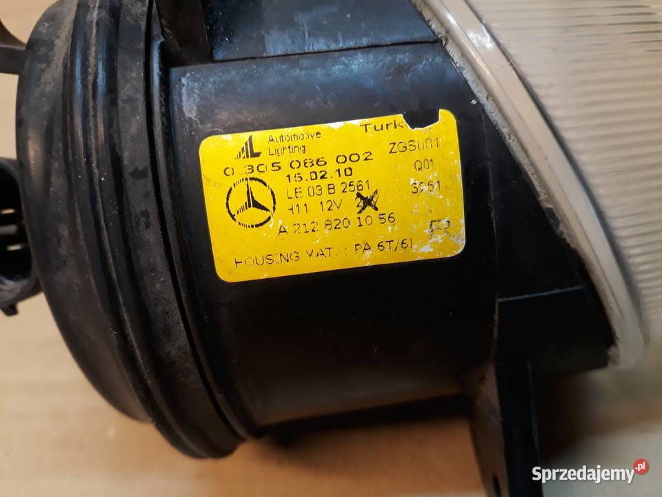 MERCEDES W212 HALOGEN ZDERZAKA PRAWY PRZÓD Międzychód