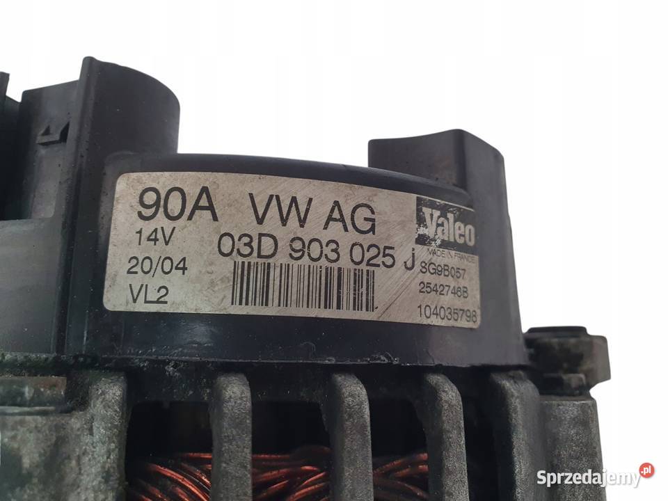 ALTERNATOR VW Polo IV Seat Ibiza Fabia II 12 12V Chełm sprzedam