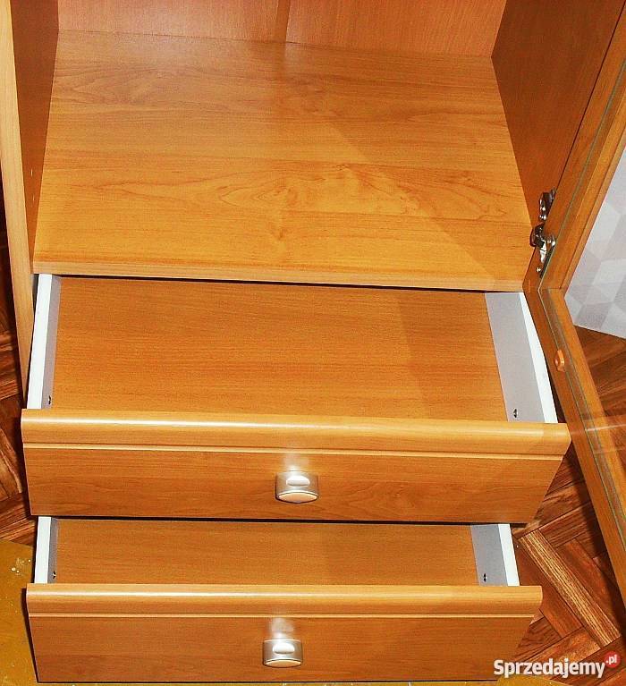 Witryna Meble POPSYSTEM BRW w kolorze olcha 199cm Szafy, regały, półki Gliwice