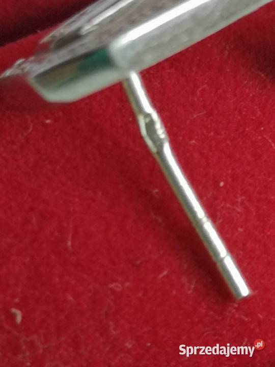 złote kolczyki białe złoto 585 Toruń