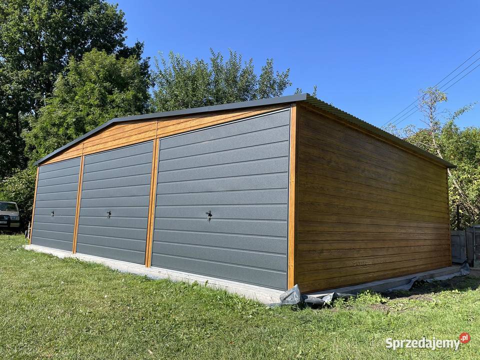 Garaż blaszany 9x6 WZMOCNIONY PROFILAMI Mińsk Mazowiecki