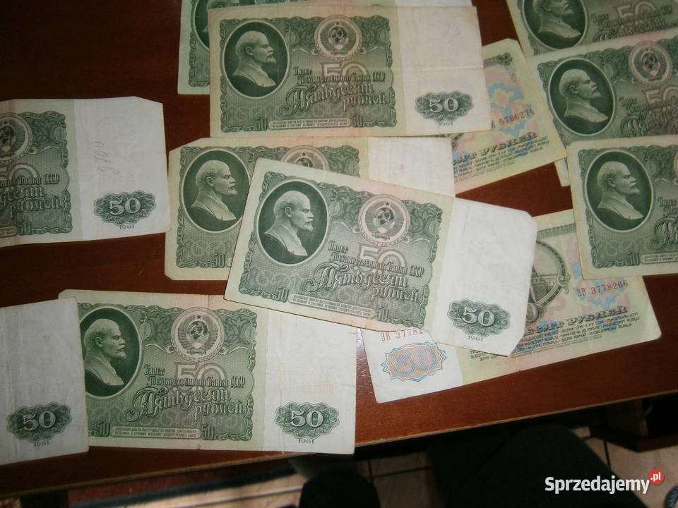 Stare ruble rosyjskie z roku 1961 nominał 50 15 podlaskie Suwałki