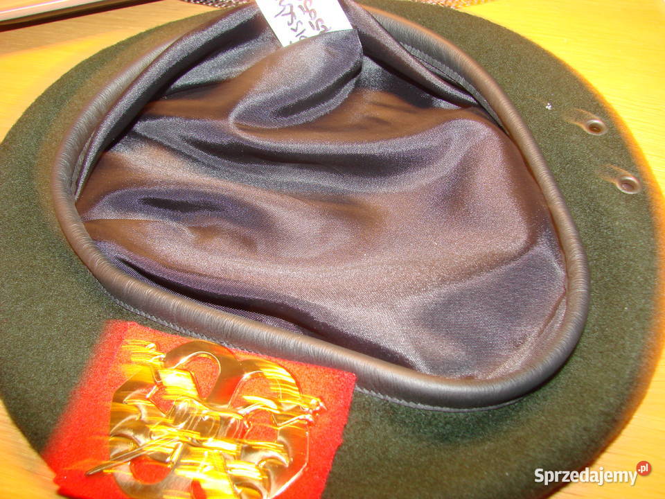 zielony holenderski beret wojskowy Militaria Pruszcz Gdański sprzedam