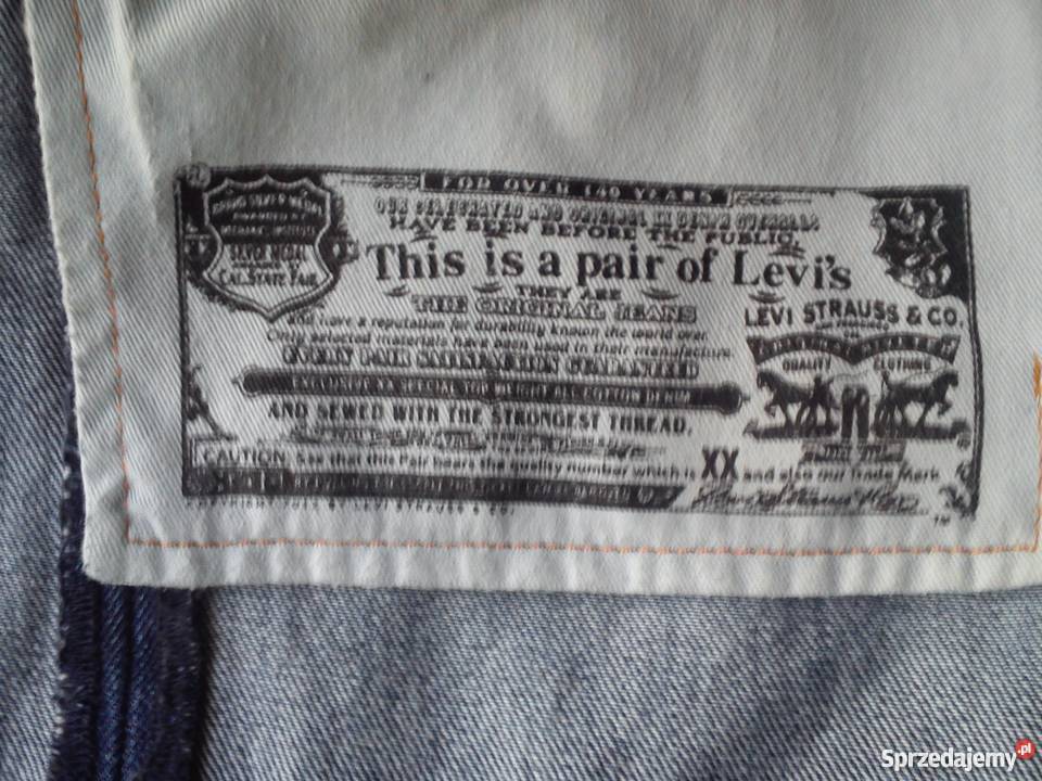 Spodnie Levis 501 niebieski podkarpackie Jarosław