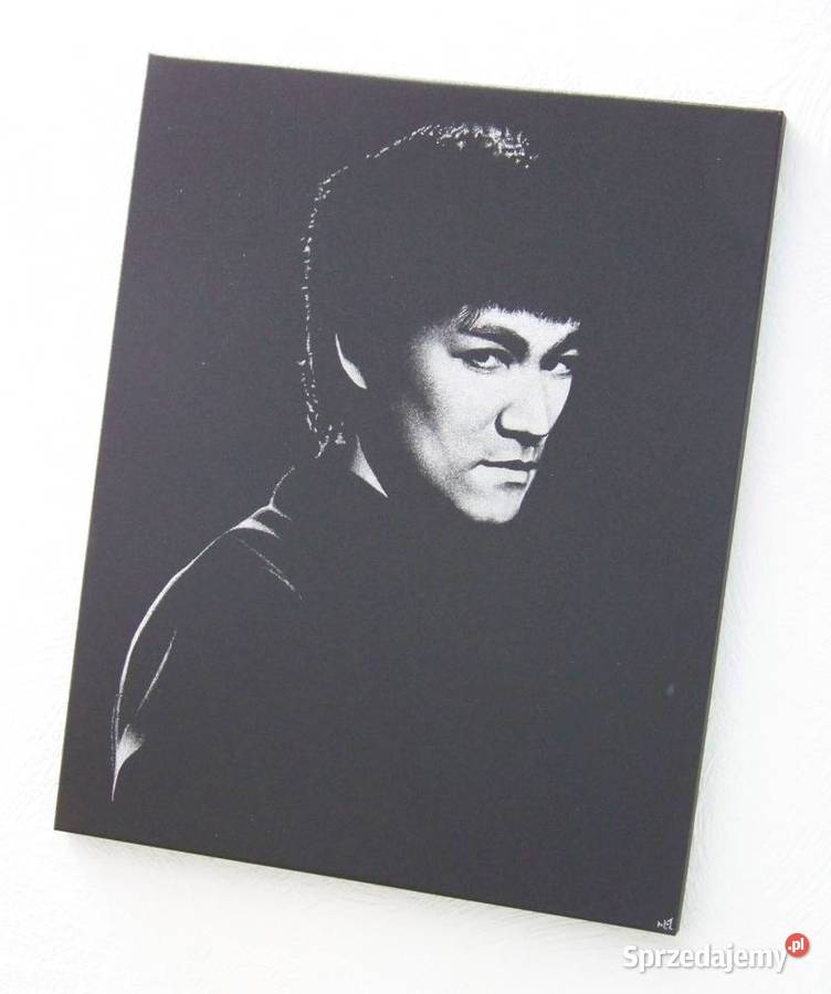 Bruce Lee Obraz ręcznie grawerowany w blasze inny kolor Sandomierz sprzedam