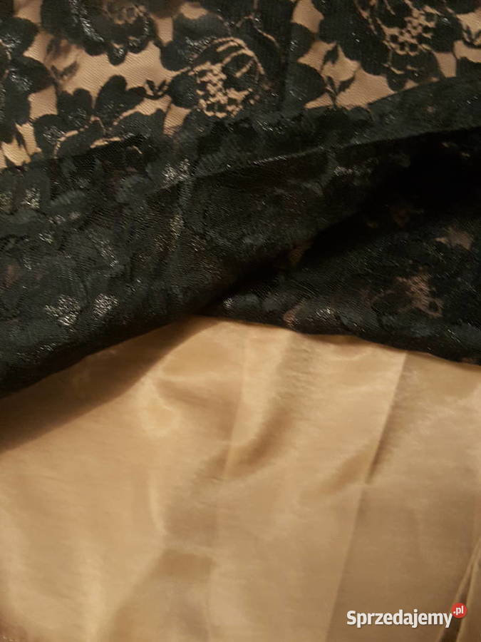 Sukienka koronkowa Beata CUPRIAK czarna koronka wielkopolskie