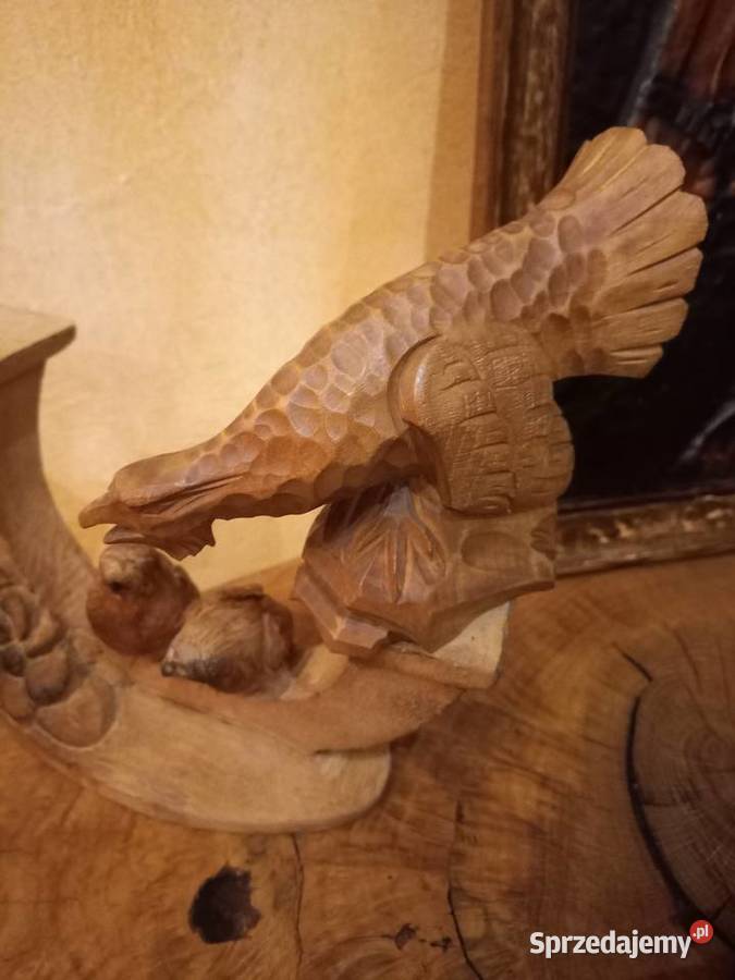 Rzeźba drewniana Cietrzew Figurki i rzeźby Lipno