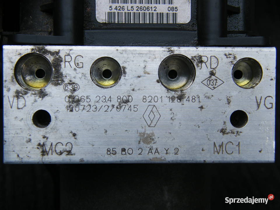 POMPA ABS RENAULT CLIO III LIFT 12 TCe BOSCH 0 Motoryzacja Wola Batorska