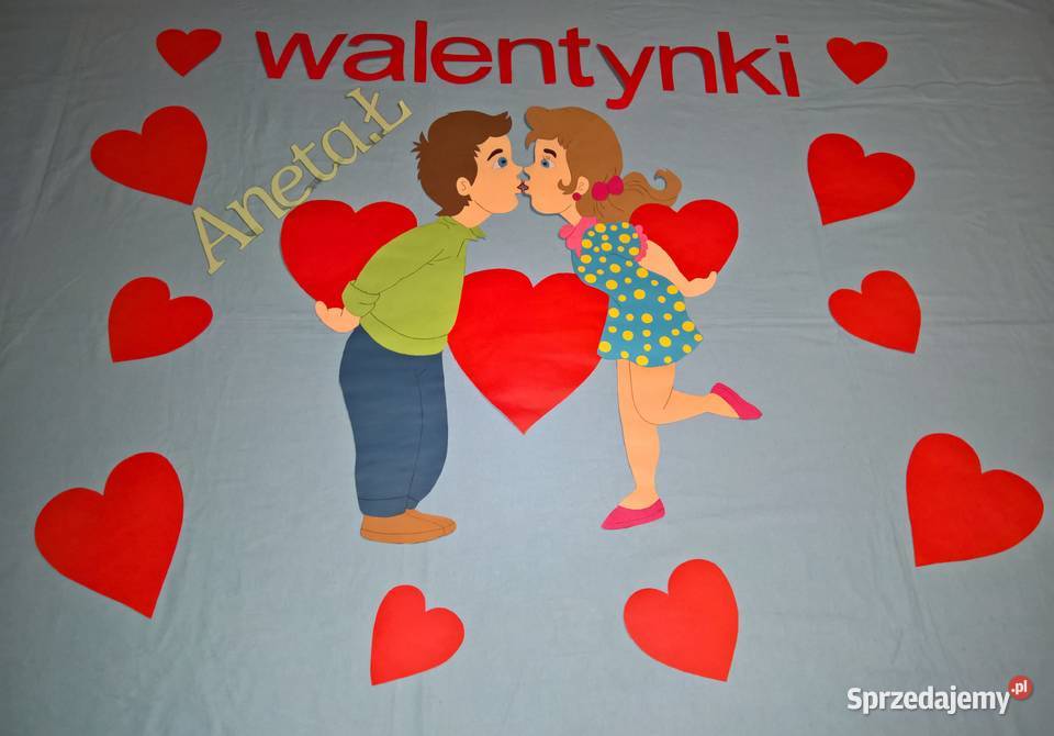 Dekoracje na Walentynki z brystolu 504 102 444 Garwolin