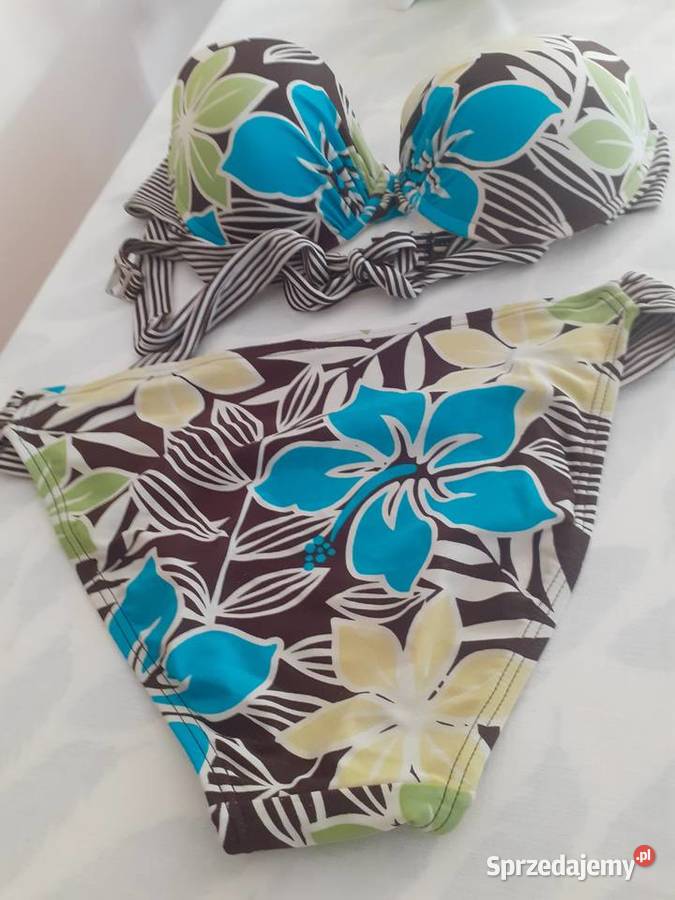 strój kąpielowy w kwiaty M Inna marka pomorskie Gdańsk sprzedam