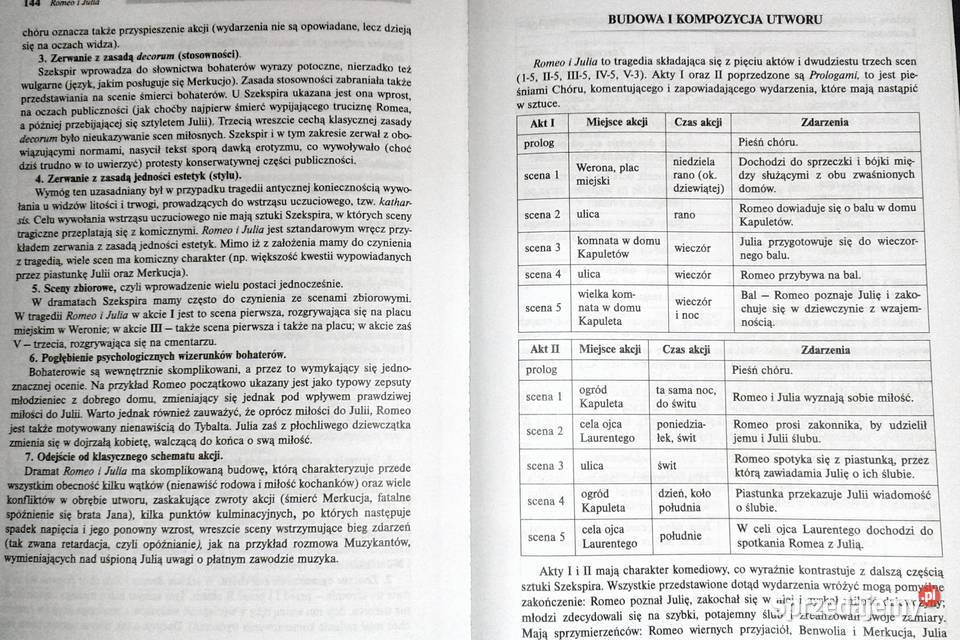 Romeo i Julia William Szekspir Lektura z lubelskie Chełm