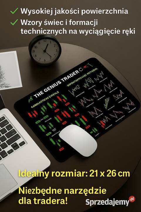 Podkładka pod mysz GENIUS TRADER WZORY ŚWIECOWE śląskie sprzedam
