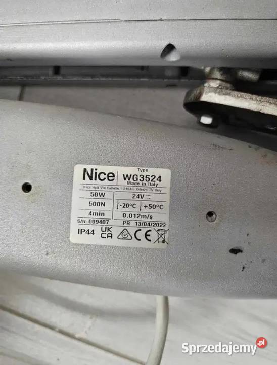 Zestaw Nice napęd automat do bram skrzydłowych