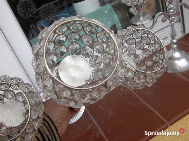 świeczniki glamour komplet Gorzów Wielkopolski