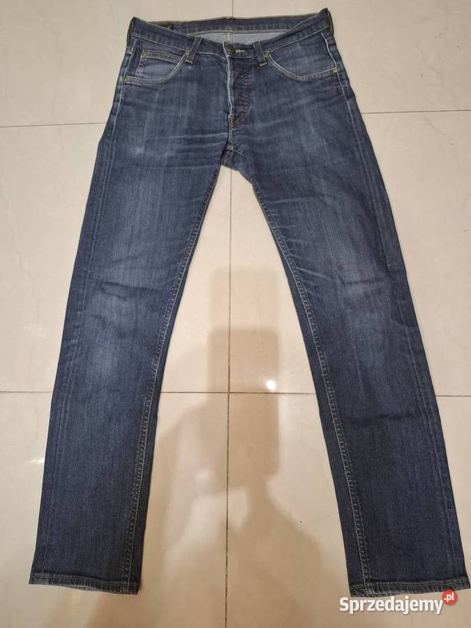 Lee S czarne jeansy W28 L32 regular straight czarny Odzież codzienna Kraków