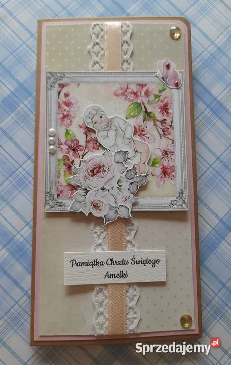 Kartka personalizowana handmade napis dowolny Ryki sprzedam