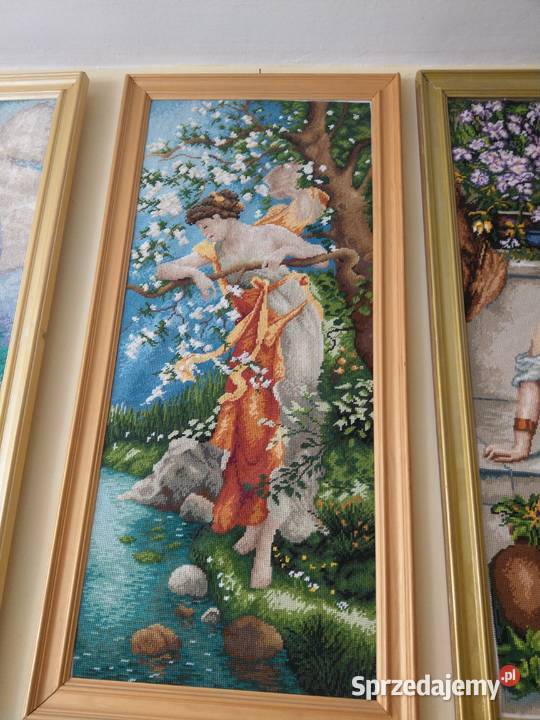 OBRAZ HAFTOWANY W RAMIE Częstochowa sprzedam